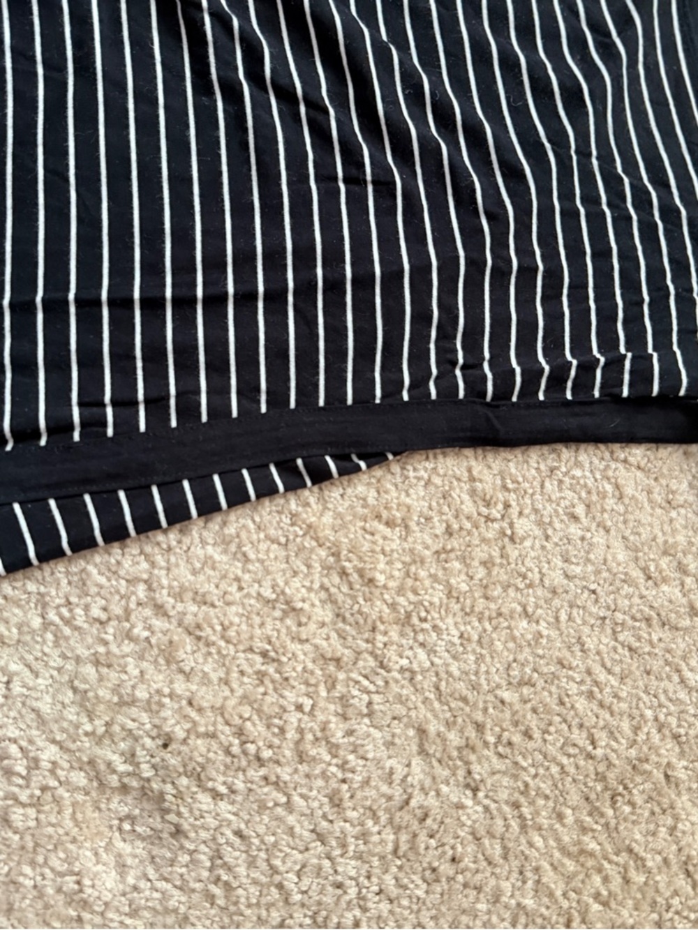 White House Black Market Black & White Striped Long Sleeve Tee - Picture 7 of 7